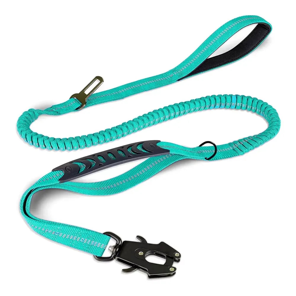 Adjustable Pet Leash For Big Dogs Bungee Tactical Heavy Duty Dog Leash Straps Reflective Car Seatbelt Dog Collor Dog Accessories