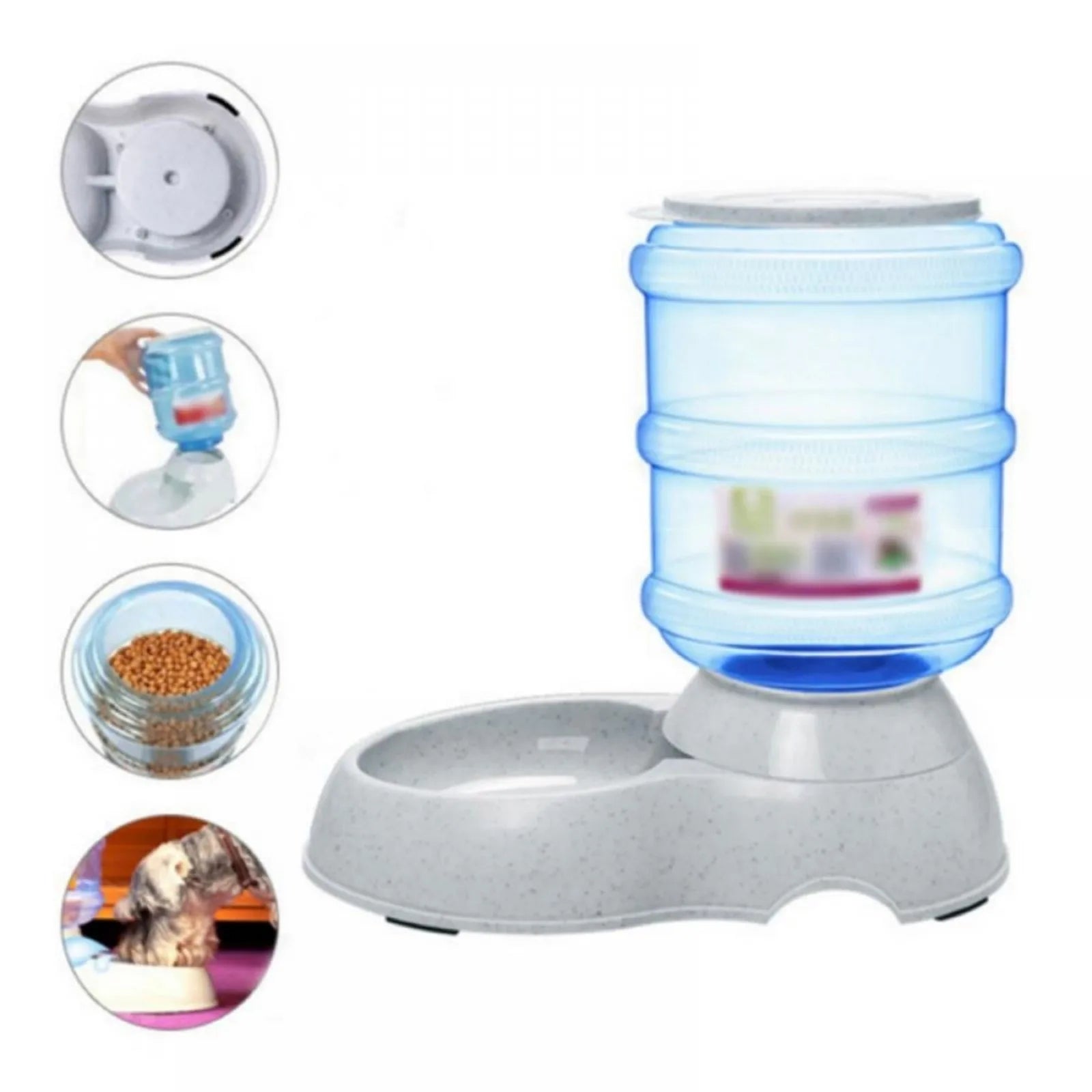 Large Capacity Automatic Pet Water Dispenser Dog Bowl Food Grade Plastic Pet Feeder Water Supply Wholesale Dog Watering Supplies