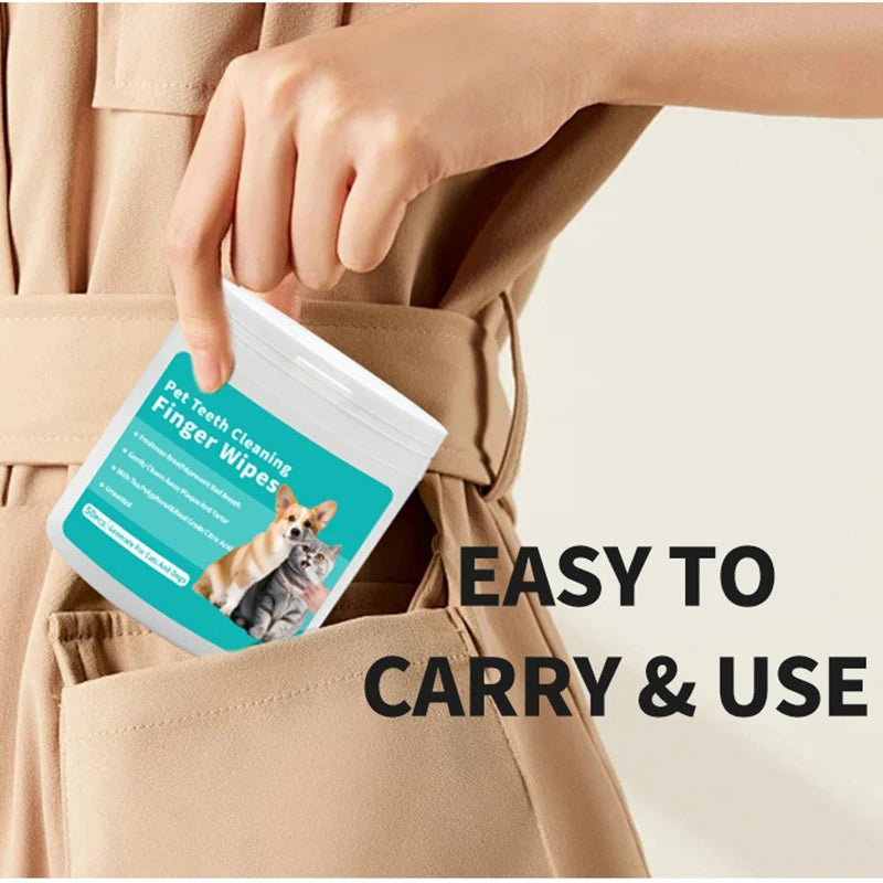 Pet cleaning products Disposable finger toothbrush Pet teeth cleaning finger covers wet wipes  Dog and cat oral cleaning