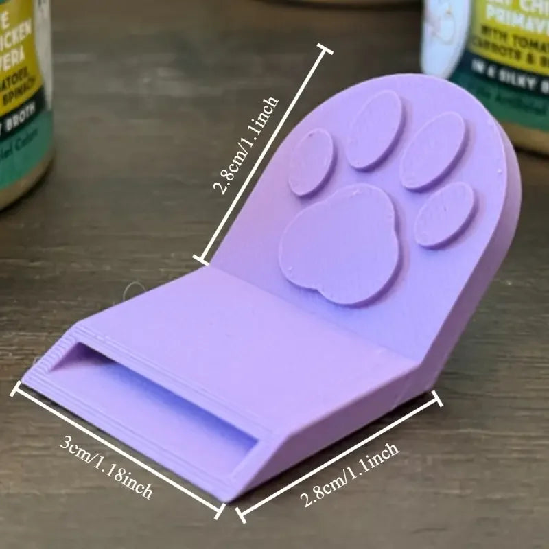 Pet Can Opener for Women - Ergonomic Non-Slip Grip, Safe for Cat/Dog Food, Durable Plastic Kitchen