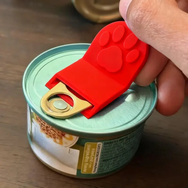 Pet Can Opener for Women - Ergonomic Non-Slip Grip, Safe for Cat/Dog Food, Durable Plastic Kitchen